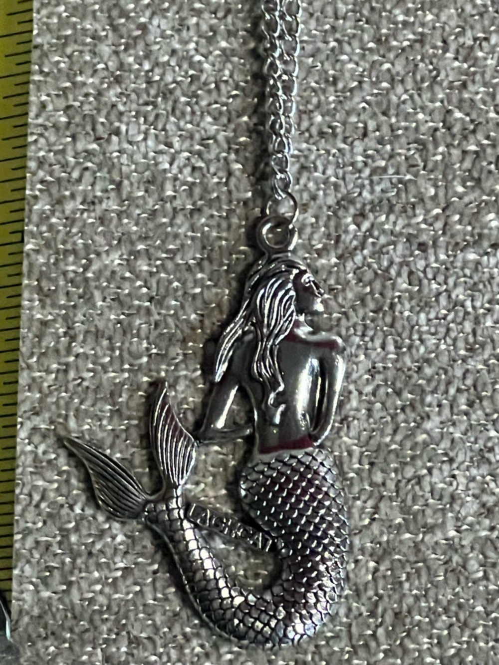 Sterling Silver Mermaid Pendant Necklace - Silver N133